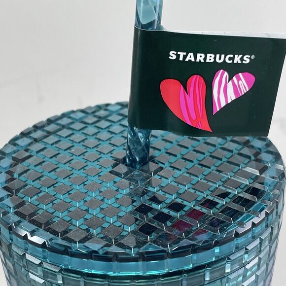 Starbucks 2024 Release Valentine LOVE Smooth Gradient Grid 24oz Tumbler New - Picture 8 of 10